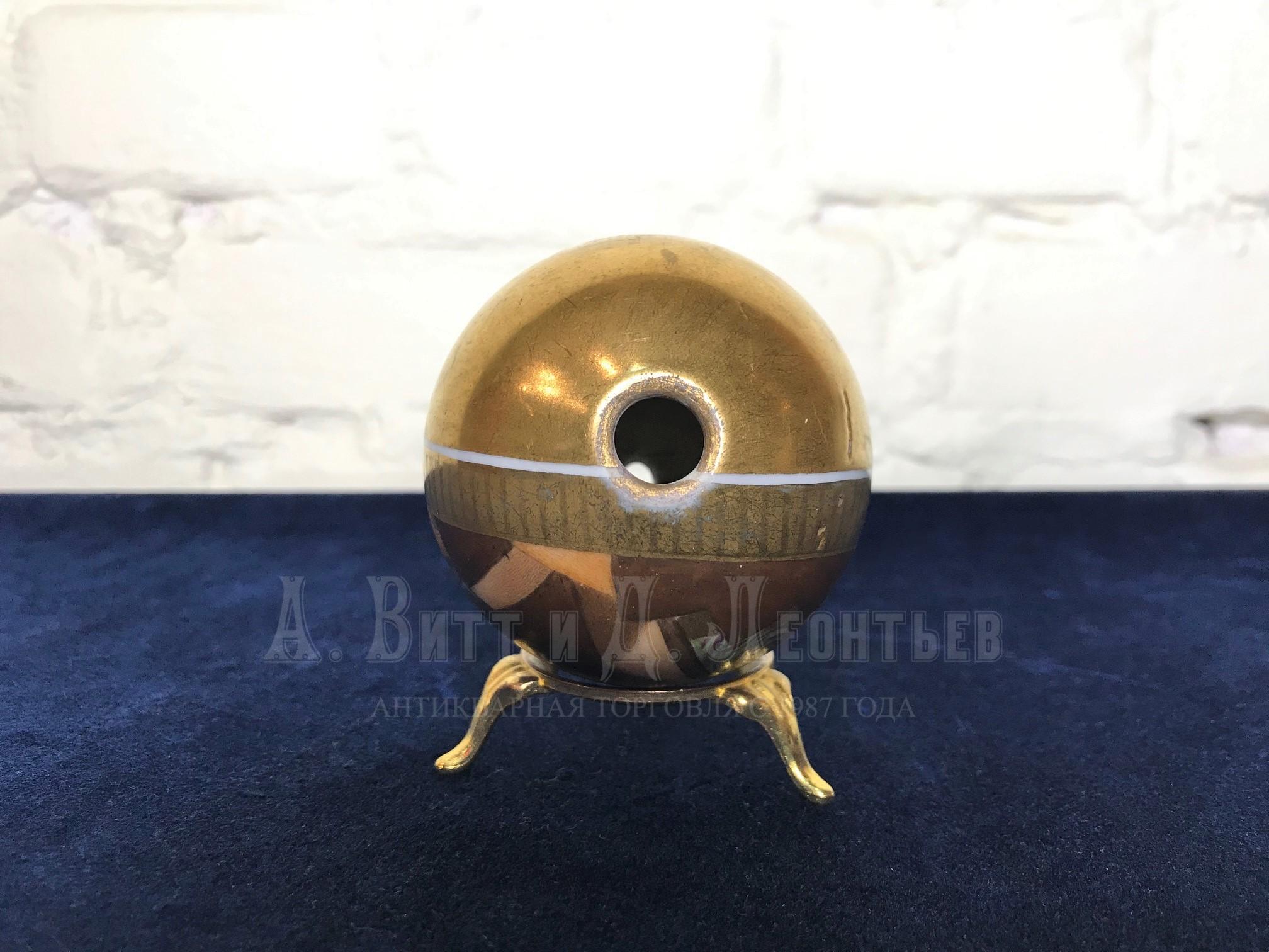 Яйцо фарфор антикварное пасхальное Воскресение Христово